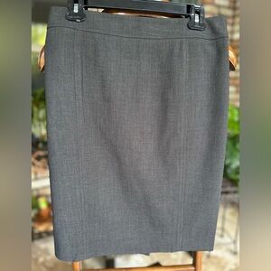 LOFT - NWT, Elegant Gray Women's Pencil Skirt, Size 8